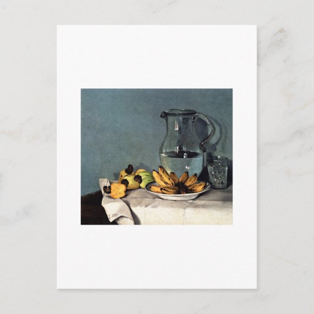 Carte Postale Francisco Oller Still Life Bananas, Pitcher (Devant)