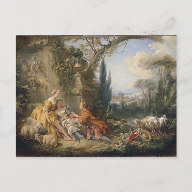 Carte Postale Francois Boucher - Charmes de la vie de campagne (Devant)
