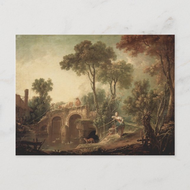 Carte Postale Francois Boucher - Le Pont (Devant)
