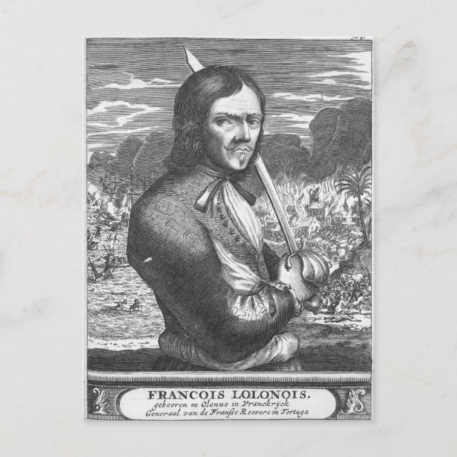 Carte Postale Francois l'Olonnais (Devant)
