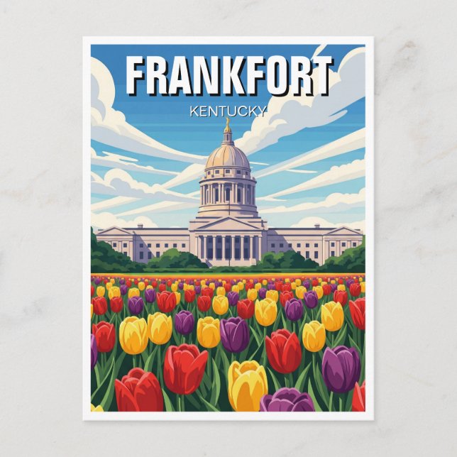 Carte Postale Frankfort Kentucky Postcard State Capitol (Devant)