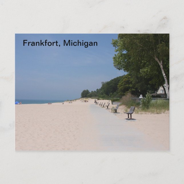 Carte postale Frankfort Michigan Lakeshore (Devant)