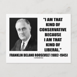 Carte Postale Franklin Delano Roosevelt Parti libéral conservate