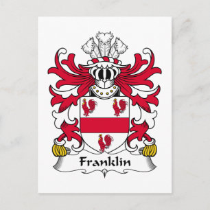Carte Postale Franklin Family Crest