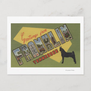 Carte Postale Franklin, Tennessee - Grandes scènes de lettres