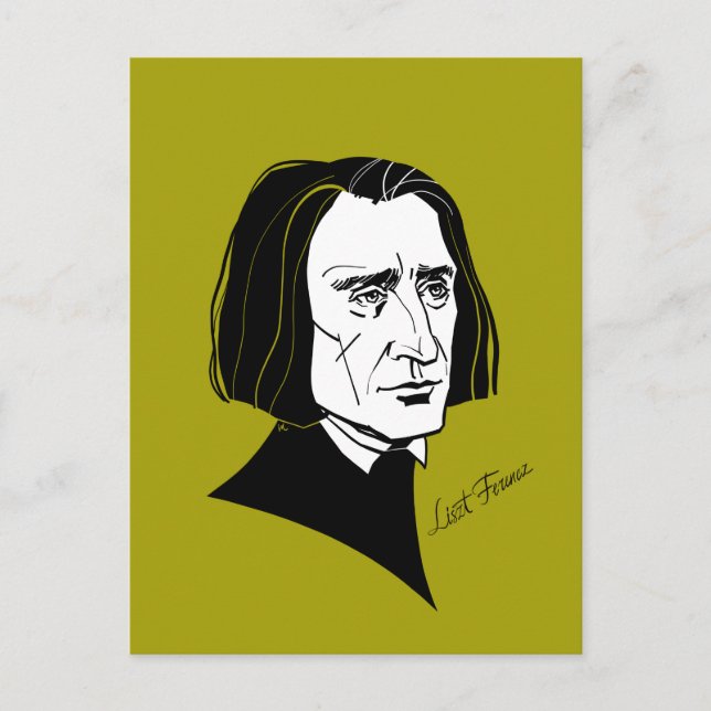 Carte Postale Franz Liszt (Devant)