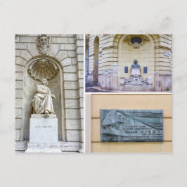 Carte Postale Franz Liszt Sculptures Collage