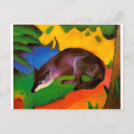 Carte Postale Franz Marc Blue Black Fox