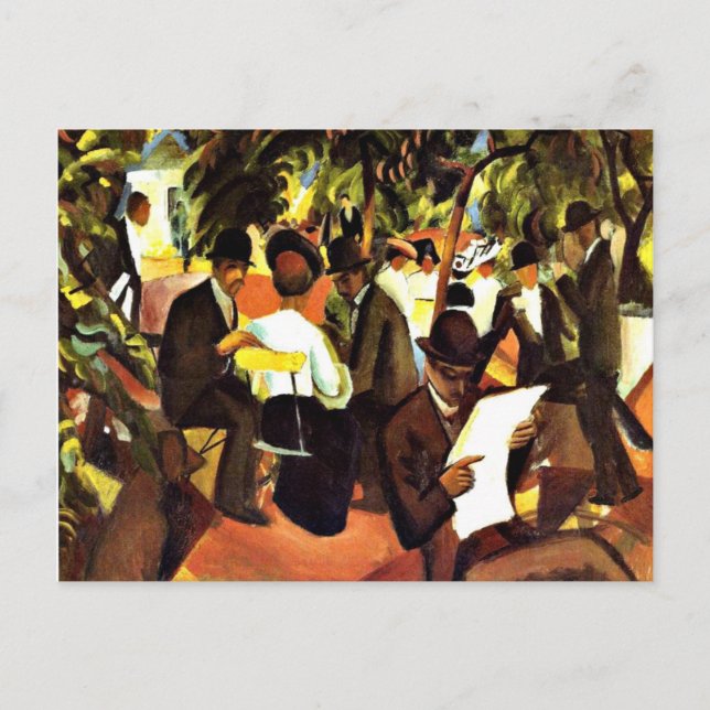 Carte Postale Franz Marc - Restaurant jardin (Devant)