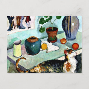 Carte Postale Franz Marc - Vie morte avec chat