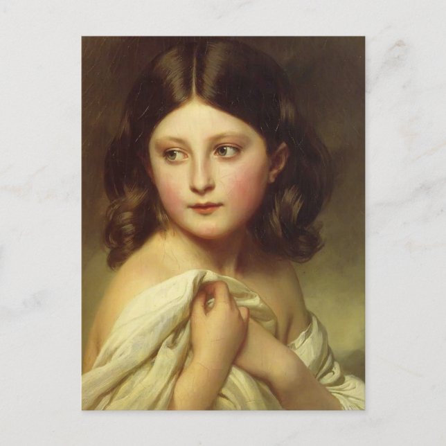 Carte Postale Franz Winterhalter - Jeune fille, Princesse Charlo (Devant)