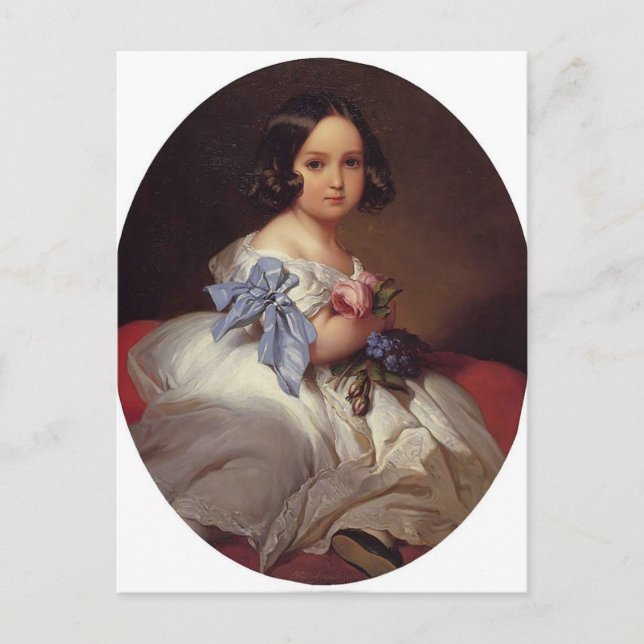 Carte Postale Franz Winterhalter - Princesse Charlotte de Belgiq (Devant)