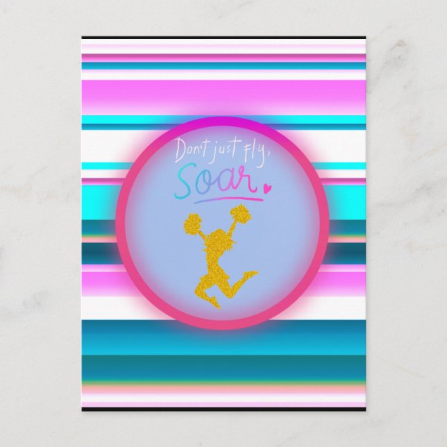 Carte Postale Frappe "Ne vous contentez pas de voler, de sauter" (Devant)