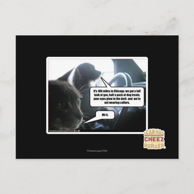 Carte Postale Frappez-le (Devant)