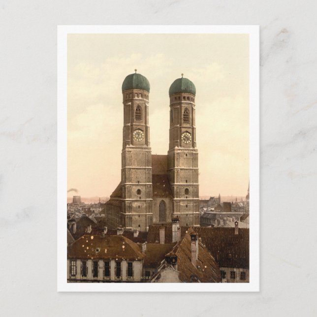 Carte Postale Frauenkirche, Munich, Bavière, Allemagne (Devant)