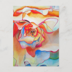 Carte Postale Fred martin begonia aquarelle