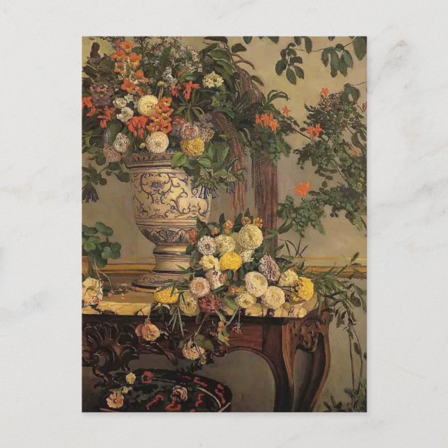 Carte Postale Frédéric Bazille - Fleurs (Devant)