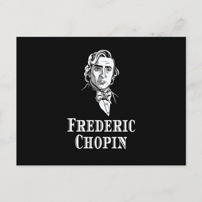 Carte Postale Frederic Chopin Portrait (Devant)
