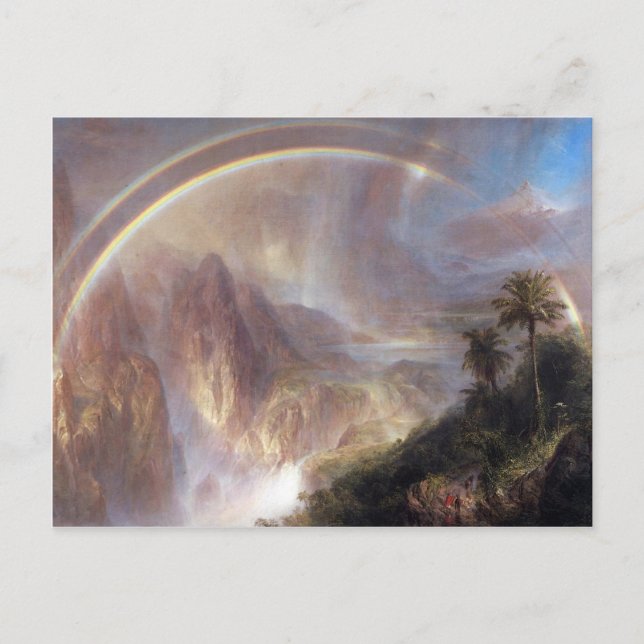 Carte Postale Frederic Edwin Church - saison pluvieuse sous les  (Devant)