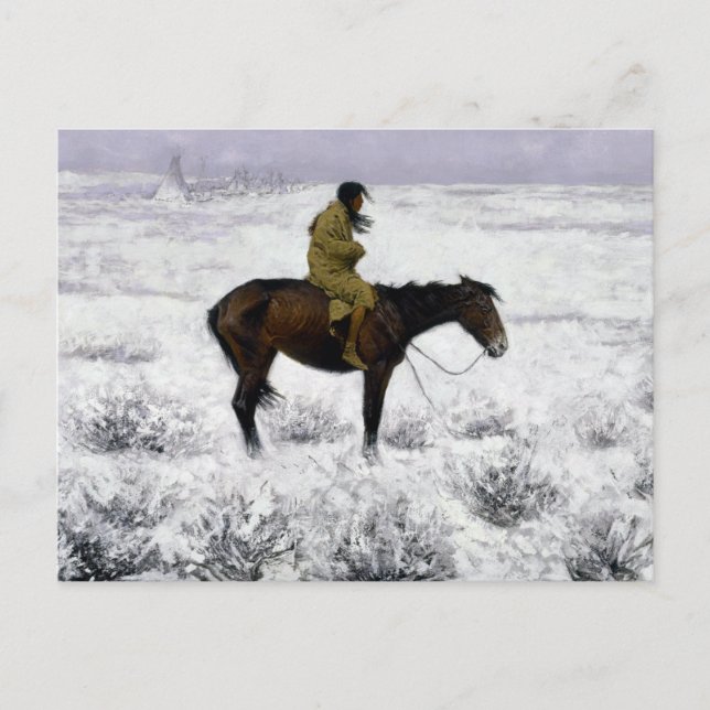 Carte Postale Frederic Remington Le Garçon (Devant)