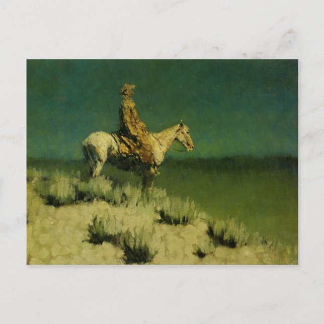 Carte Postale Frederic Remington's The Night Herder (vers 1908) (Devant)