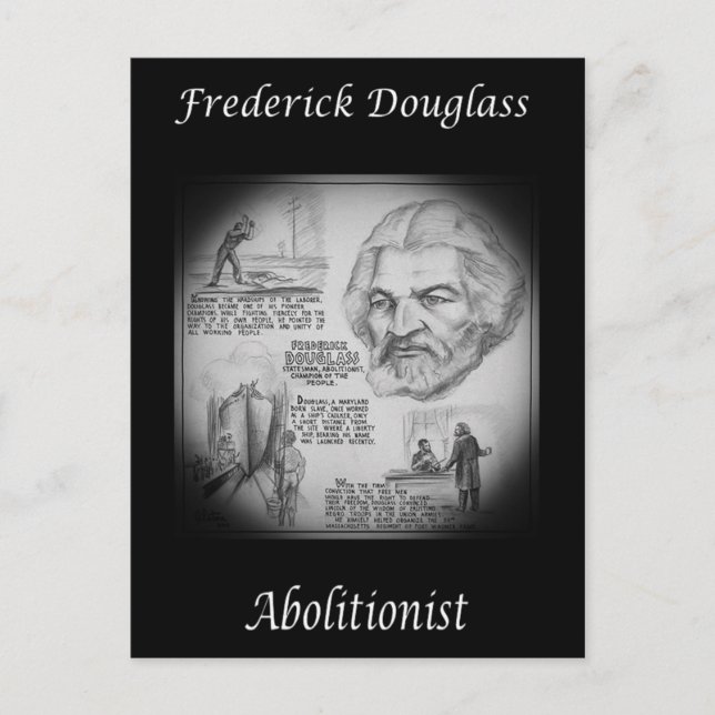 Carte Postale Frederick Douglass ~Abolitionniste ~Orateur~Réform (Devant)