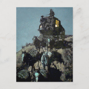 Carte Postale Frederick Remington « La vieille diligence »