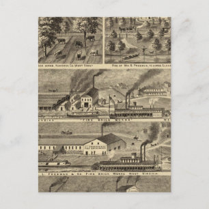 Carte Postale Freeman Brothers Works, Ohio