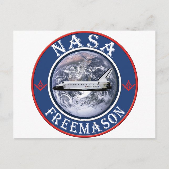 Carte Postale Freemason de la NASA (Devant)