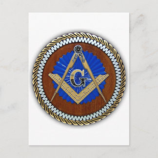 Carte Postale freemason NWO conspiration carré & boussole