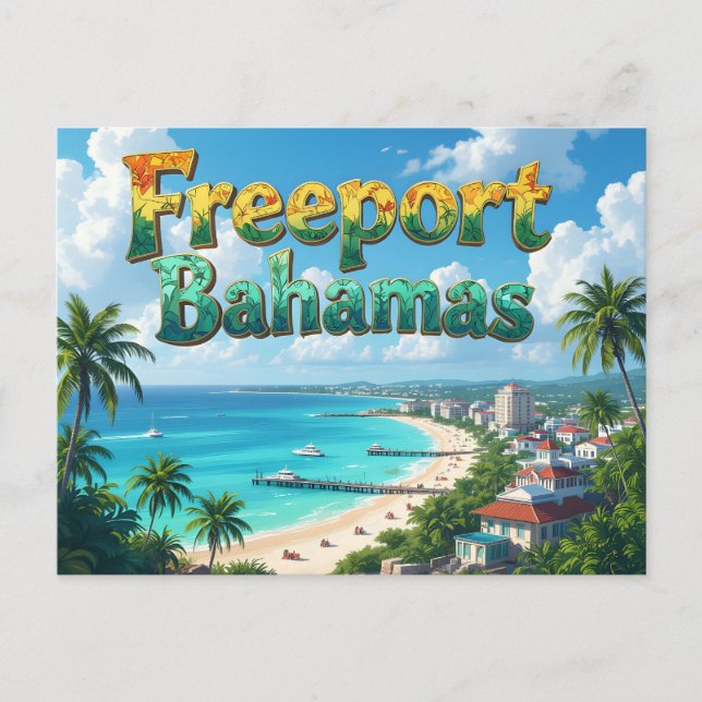 Carte Postale Freeport bahamas dreaming (Devant)