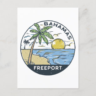 Carte Postale Freeport Bahamas Vintage