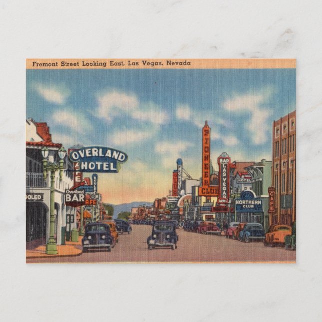 Carte Postale Fremont Street, Las Vegas, Nevada (Devant)