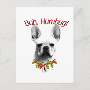 Carte Postale French Bulldog Bah Humbug