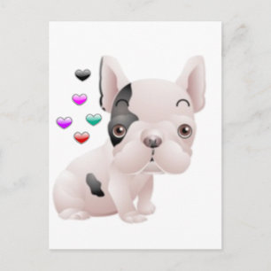Carte Postale French Bulldog Love