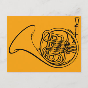 Carte Postale French Horn musique de groupe