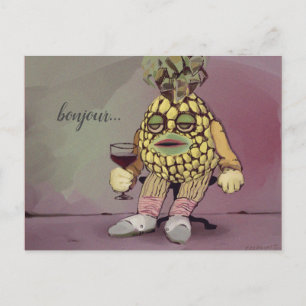 Carte Postale french pineapple