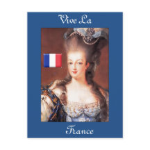 Carte postale French Vive La France Marie Antoinet