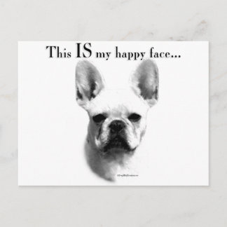 Carte Postale Frenchie Happy Face
