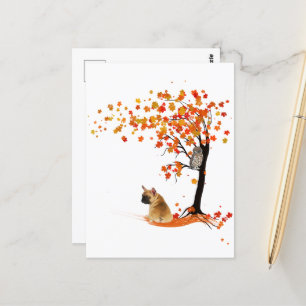 Carte Postale Frenchie My Spirit Animaux Owl Frenchie Lovers