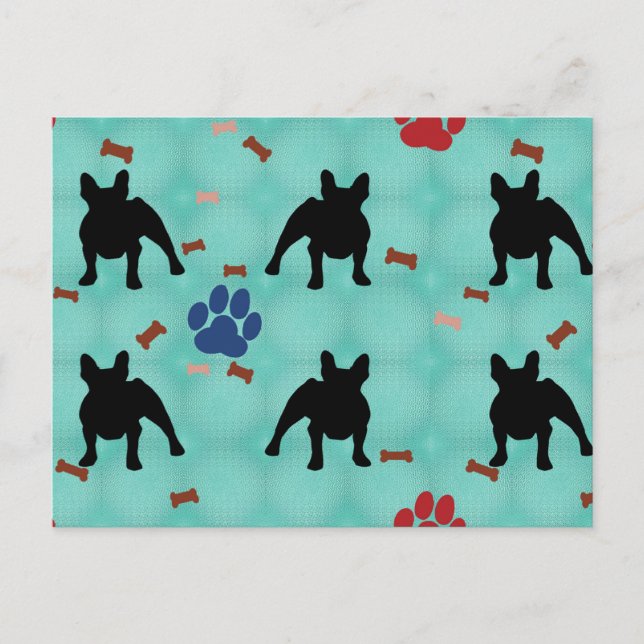 Carte Postale Frenchie Shadow (Devant)