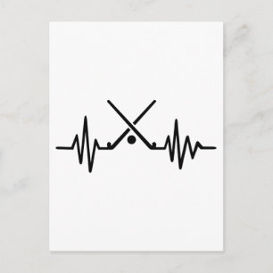 Carte Postale Fréquence de hockey sur gazon