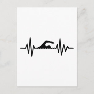 Carte Postale Fréquence de nage