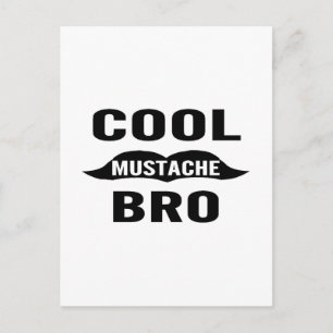 Carte Postale Frère Moustache Cool