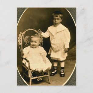 Carte Postale Frères nés, Amis inconnus