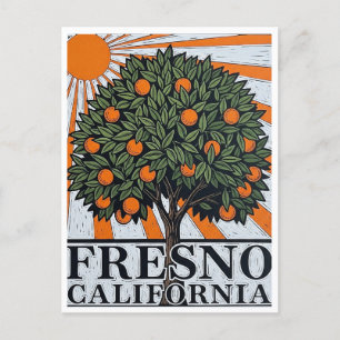 Carte Postale Fresno California Central Valley