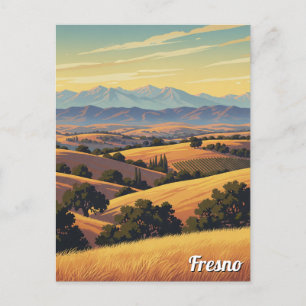 Carte Postale Fresno California Central Valley