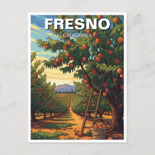 Carte Postale Fresno California Central Valley