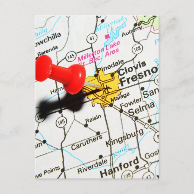 Carte Postale Fresno, Californie (Devant)