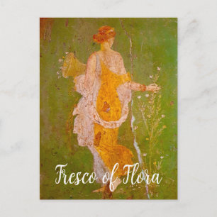 Carte Postale Fresque de Flore dans la Villa d'Ariadne, Pompéi	